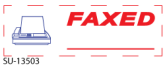 SU-13503 "FAXED" Message Stamp