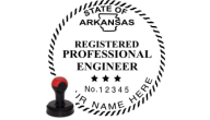 ARENG-H - ARKANSAS ENGINEER SEAL<BR>HANDLE STYLE STAMP 