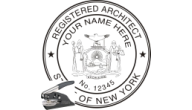 NYARCH-E - NEW YORK ARCHITECTURAL  SEAL <BR> EMBOSSER SEAL 
 1 3/4" ROUND