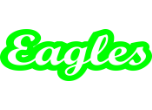S8L22A - S8L22A<BR>EAGLES TITLE LASERCUT<BR>APPROX. 2"x11"<BR>CUSTOMIZE THE FRONT & SHADOW COLORS