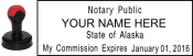 ALASKA NOTARY<BR>HANDLE STYLE STAMP