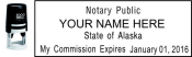 ALASKA NOTARY<BR>SELF INKING STYLE STAMP