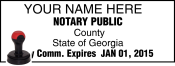 GEORGIA NOTARY<BR>HANDLE STYLE STAMP 