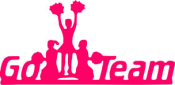 CHEERLEADING GO TEAM LASERCUT<BR>APPROX. 8 1/2"x4"<BR>CUSTOMIZE YOUR TEAM COLOR