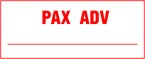 SUPPLIER PART ID<BR>PAX ADV WH<BR>NON INKING PASSANGER ADVISED STAMP