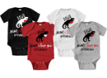 Dinosaur bodysuit.  Available in 4 sizes.  100% Cotton with a reinforced snap closure.  Super soft and machine washable.