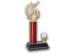 COMPLETED BASEBALL TROPHY