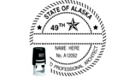 AKARCH-SI - ALASKA ARCHITECTURAL SEAL <BR> SELF INKING STAMP