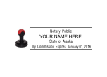 AKNOTREC-H - ALASKA NOTARY<BR>HANDLE STYLE STAMP