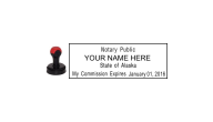AKNOTREC-H - ALASKA NOTARY<BR>HANDLE STYLE STAMP