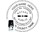 ARNOTRND-SI - ARKANSAS NOTARY<BR>ROUND SELF INKING STYLE STAMP 