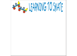 B4I31W9 - 12" x 12" SCRAPBOOK PAPER<BR>LEARNING TO SKATE