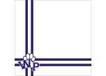 B7M9W28_2 - PAW WITH BORDER<BR>12" x 12" PAPER<BR>CUSTOMIZE WITH YOUR COLORS & INITIALS OR NUMBERS