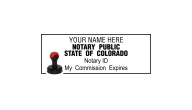 CONOT-H - COLORADO NOTARY<BR>HANDLE STYLE STAMP 
