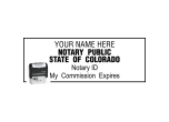 CONOT-SI - COLORADO NOTARY<BR>SELF INKING STYLE STAMP 