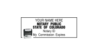 CONOT-SI - COLORADO NOTARY<BR>SELF INKING STYLE STAMP 