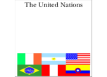 DSP-T-UNITENAT - 12" x 12" SCRAPBOOK PAPER<BR>THE UNITED NATIONS <BR> LEFT SIDE OF A TWO PAGE SPREAD