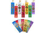 EV1-BSKT -BASKETBALL RIBBONS
25 PACK 
1ST PLACE TO 6TH PLACE - PARTICIPANT