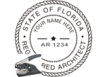 FLARCH-E - FLORIDA ARCHITECTURAL  SEAL<BR>EMBOSSER SEAL <BR> 2" ROUND