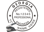 GAENG-E - GEORGIA ENGINEER SEAL<BR>EMBOSSER SEAL <BR> 1 1/2" ROUND