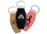 GFT55 - LEATHERETTE BOTTLE OPENER<BR>AVAILABLE IN 9 COLORS