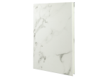 gft878 leatherette journal book white marble jds industries