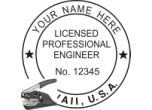 HIENG-E - HAWAII ENGINEER SEAL<BR>EMBOSSER SEAL <bR> 1 1/2" ROUND