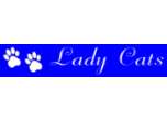 I13M9S1W32-4 - TITLE BORDER<BR>LADY CATS<BR>CUSTOMIZE WITH YOUR TEXT & COLORS