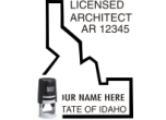 IDARCH-SI - IDAHO ARCHITECTURAL SEAL<BR>SELF INKING STAMP <BR> 2" X 1 3/8"