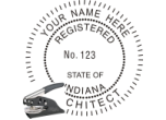INARCH-E - INDIANA ARCHITECTURAL  SEAL<BR>EMBOSSER SEAL 
