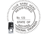 INENG-SI - INDIANA ENGINEER SEAL<BR>SELF INKING STAMP 