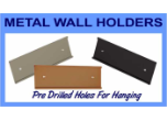 JRS29-10 - JRS95-10<BR>1 1/2" x 10" WALL HOLDER<BR>USE WITH 1 1/2" X 10" NAMEPLATE<BR>AVAILABLE IN BLACK - GOLD - SILVER