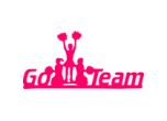 LZGOTMTITL - CHEERLEADING GO TEAM LASERCUT<BR>APPROX. 8 1/2"x4"<BR>CUSTOMIZE YOUR TEAM COLOR