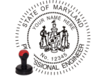 MDENG-H - MARYLAND ENGINEER SEAL<BR>HANDLE STYLE STAMP 