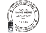 MIARCH-SI - MICHIGAN ARCHITECTURAL SEAL<BR>SELF INKING STAMP 