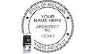 MIARCH-SI - MICHIGAN ARCHITECTURAL SEAL<BR>SELF INKING STAMP 