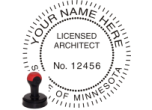 MNARCH-H - MINNESOTA ARCHITECTURAL SEAL<BR>HANDLE STYLE STAMP 