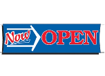 NB-G10-G - NB-G10-G<BR>3' x 10'<BR>NOW OPEN<BR>BANNER