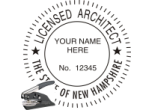 NHARCH-E - NEW HAMPSHIRE ARCHITECTURAL  SEAL <BR> EMBOSSER SEAL 
 1 9/16" ROUND