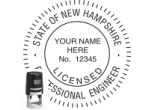 NHENG-SI - NEW HAMPSHIRE ENGINEER SEAL <BR> SELF INKING STAMP <BR> 1 9/16" ROUND