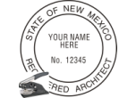NMARCH-E - NEW MEXICO ARCHITECTURAL  SEAL <BR> EMBOSSER SEAL 
 1 3/4" ROUND