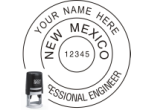 NMENG-SI - NEW MEXICO ENGINEER SEAL <BR> SELF INKING STAMP <BR> 1 1/2" ROUND