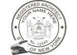 NYARCH-E - NEW YORK ARCHITECTURAL  SEAL <BR> EMBOSSER SEAL 
 1 3/4" ROUND