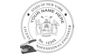 NYENG-E - NEW YORK ENGINEER SEAL <BR> EMBOSSER SEAL <BR> 1 3/4" ROUND