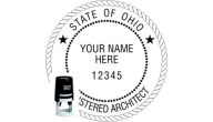 OHARC-SI - OHIO ARCHITECTURAL SEAL<BR>SELF INKING STAMP<BR>2"