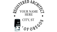 ORARC-SI - OREGON ARCHITECTURAL SEAL<BR>SELF INKING STAMP