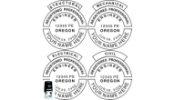 ORENGWD-SI - OREGON ENGINEER SEAL<BR>WITH DISCIPLINE<BR>SELF INKING STAMP