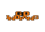 S8L11W23A - GO INDIANS TITLE LASERCUT<BR>APPROX. 2"x11"<BR>CUSTOMIZE THE FRONT & SHADOW COLORS