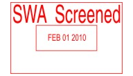 SWA-SCREEN_DATE - SUPPLIER PART ID<BR>SCREEN DATE<BR>SELF INKING SWA SCREENED<BR>HEAVY DUTY DATER 
