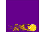 B1I23P12 - FLAMING TENNIS<BR>12" x 12" PAPER<BR>CUSTOMIZE YOUR COLOR